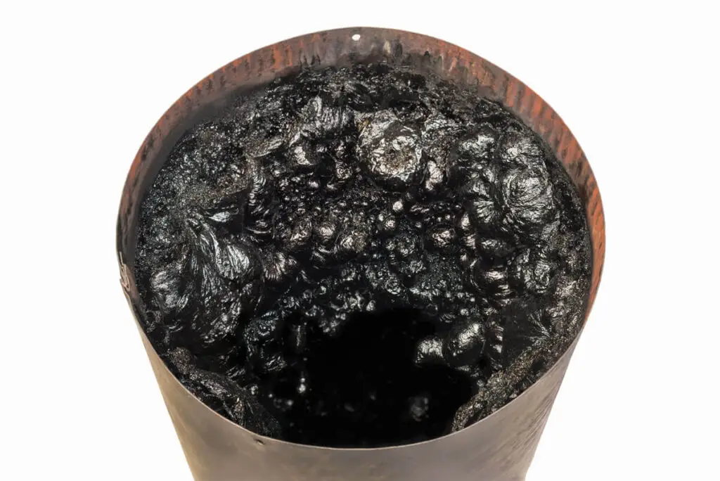 Creosote buildup in pipe
